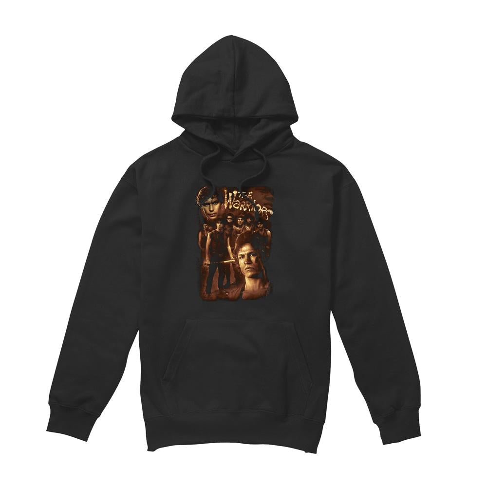 Black - Front - The Warriors Mens 9 Warriors Hoodie
