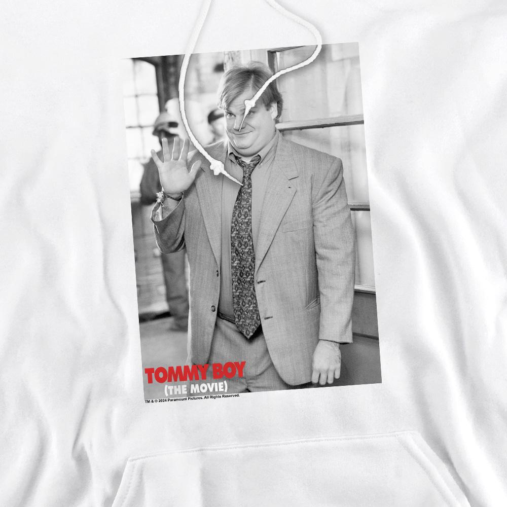 White - Pack Shot - Tommy Boy Mens Square Hoodie