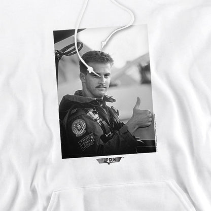 White - Pack Shot - Top Gun Mens My Wingman Hoodie