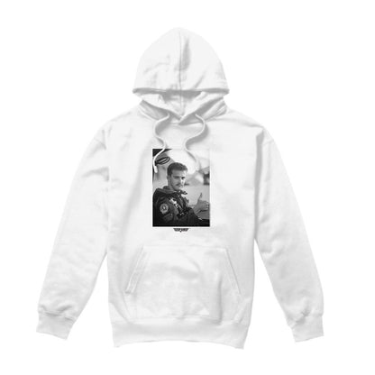 White - Front - Top Gun Mens My Wingman Hoodie