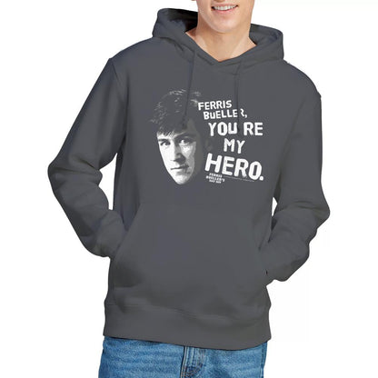Charcoal - Lifestyle - Ferris Bueller´s Day Off Mens My Hero Hoodie