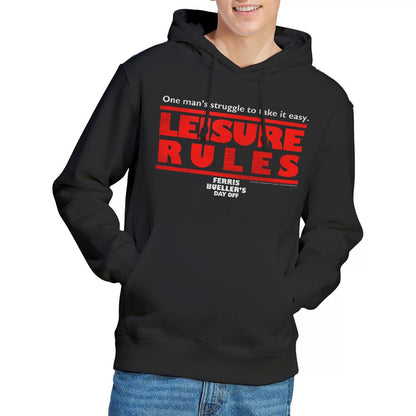 Black - Lifestyle - Ferris Bueller´s Day Off Mens Leisure Rules Hoodie