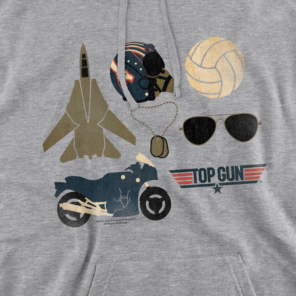 Sport Heather - Pack Shot - Top Gun Mens Items Hoodie
