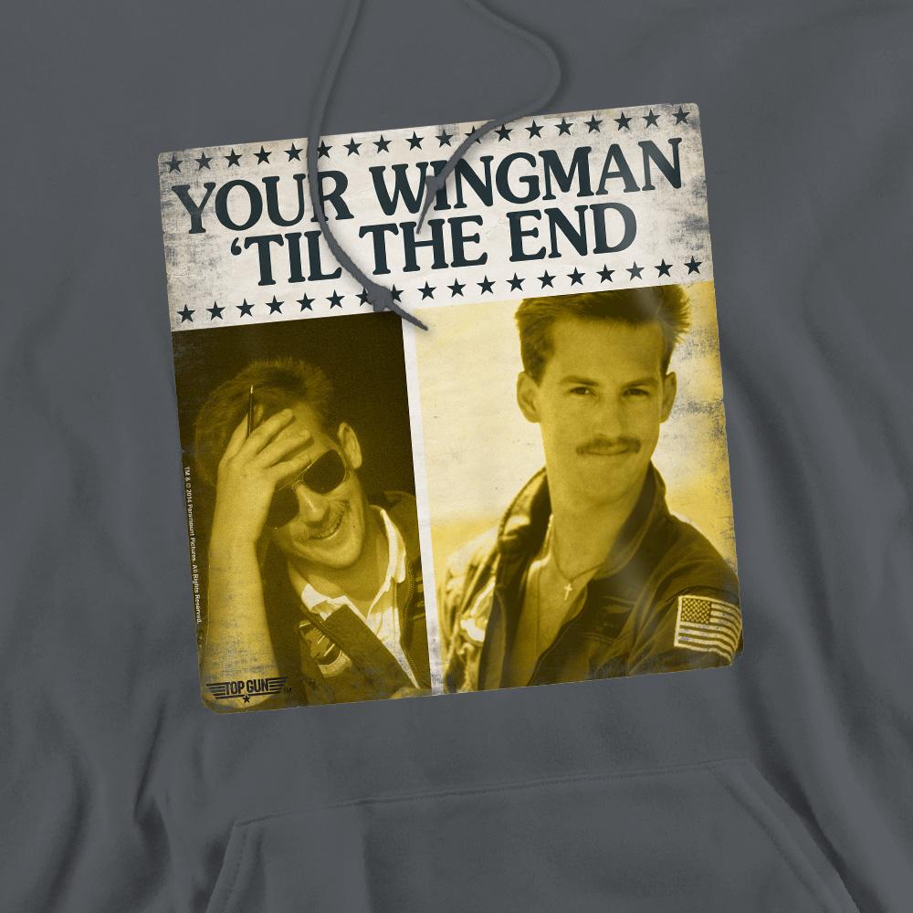 Charcoal - Pack Shot - Top Gun Mens Til The End Hoodie