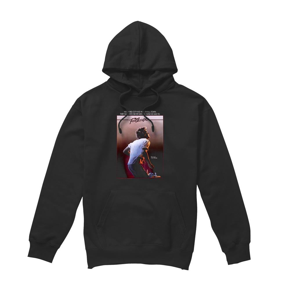 Black - Front - Footloose Mens Poster Hoodie