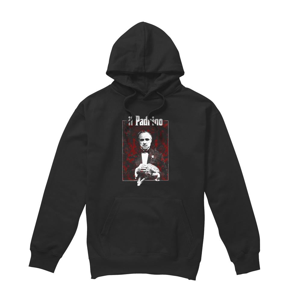 Black - Front - The Godfather Mens Sangue Hoodie