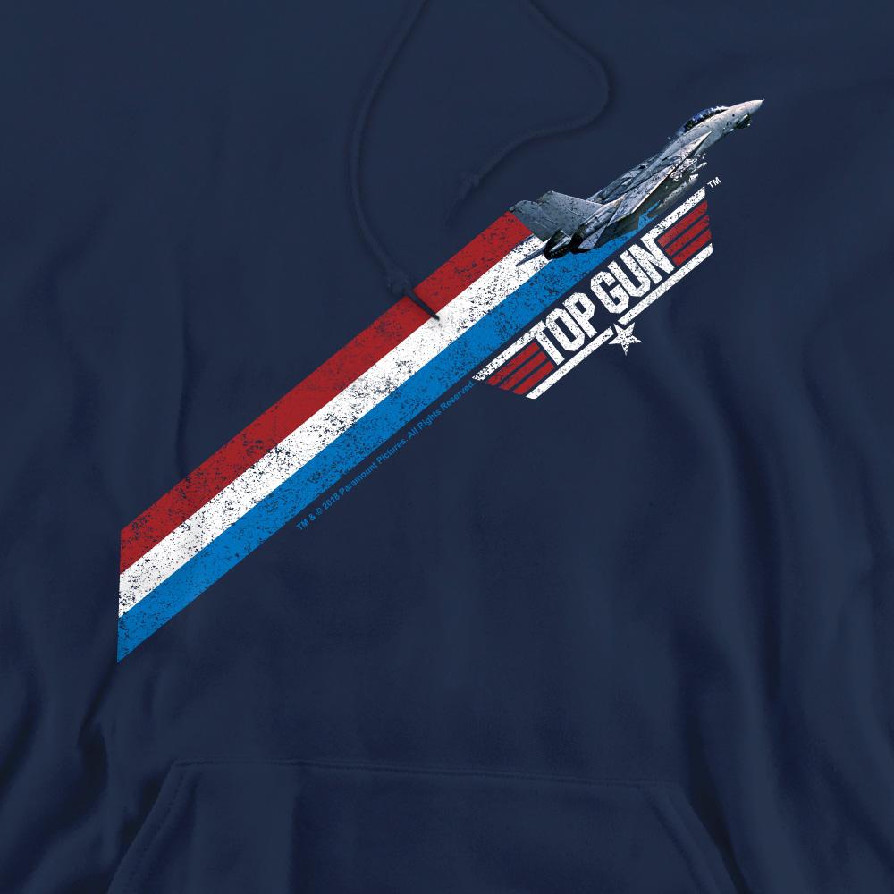 Navy - Pack Shot - Top Gun Mens Stripes Hoodie