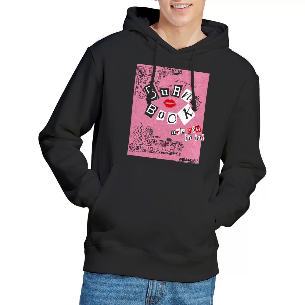 Black - Lifestyle - Mean Girls Mens Burn Book Hoodie