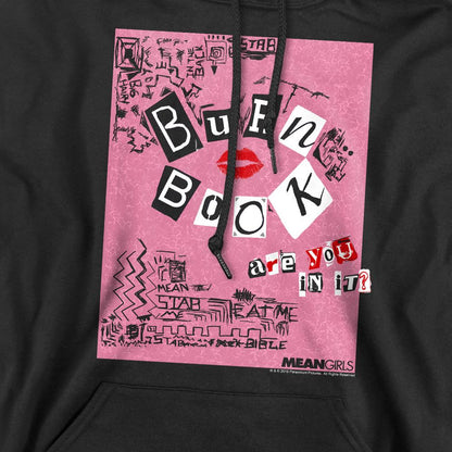 Black - Pack Shot - Mean Girls Mens Burn Book Hoodie