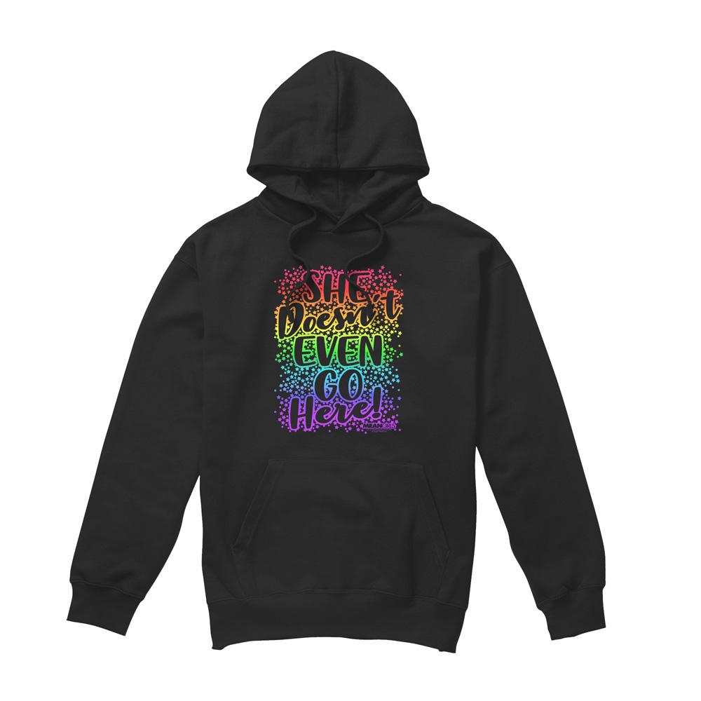 Black - Front - Mean Girls Mens Doesn´t Go Here Hoodie