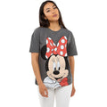 Graphite-Red-Black - Lifestyle - Disney Womens-Ladies Minnie Mouse Smile T-Shirt