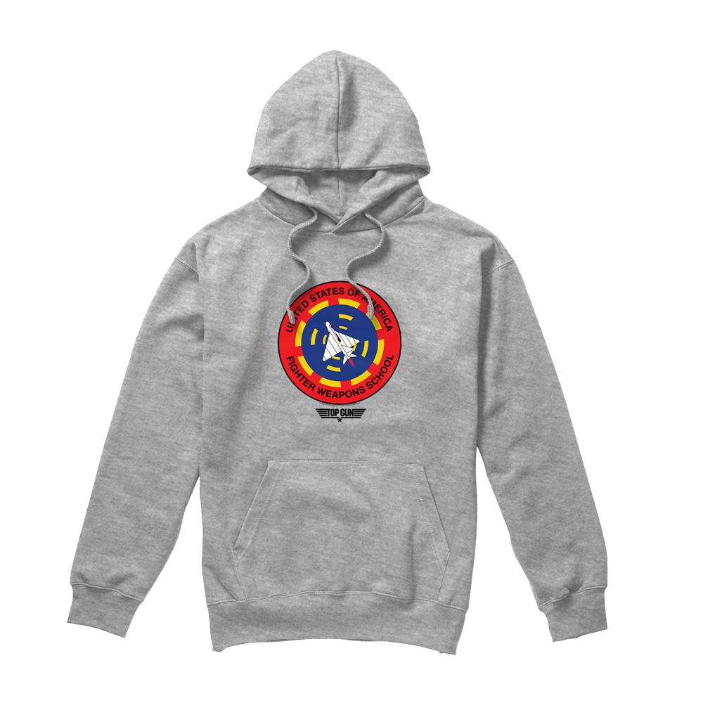 Sport Heather - Front - Top Gun Mens Fighter Weapons School Hoodie