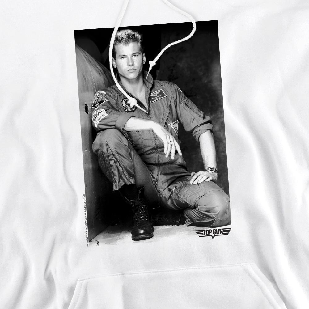 White - Pack Shot - Top Gun Mens Fresh Ice Hoodie