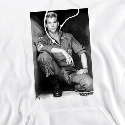 White - Pack Shot - Top Gun Mens Fresh Ice Hoodie