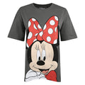 Graphite-Red-Black - Front - Disney Womens-Ladies Minnie Mouse Smile T-Shirt
