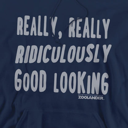 Navy - Pack Shot - Zoolander Mens Derek Zoolander Hoodie