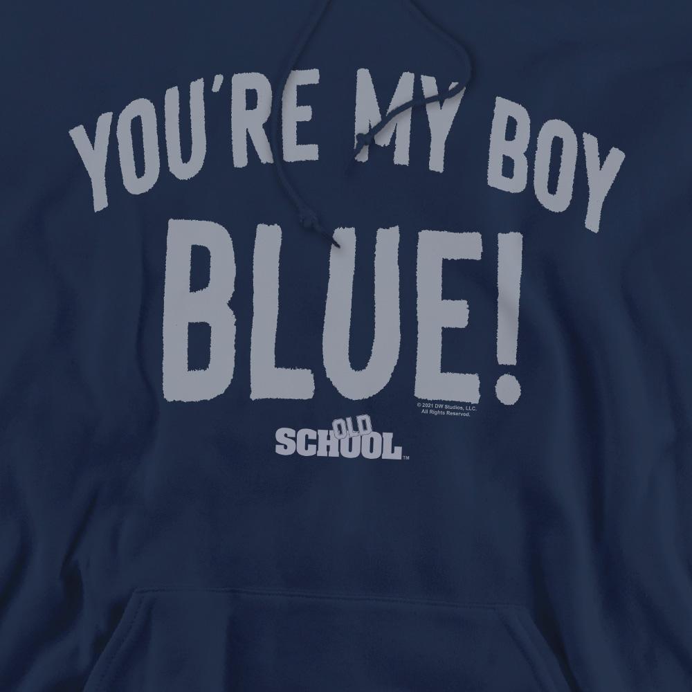Navy - Pack Shot - Old School Mens My Boy Blue Hoodie