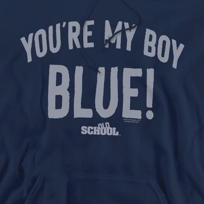 Navy - Pack Shot - Old School Mens My Boy Blue Hoodie