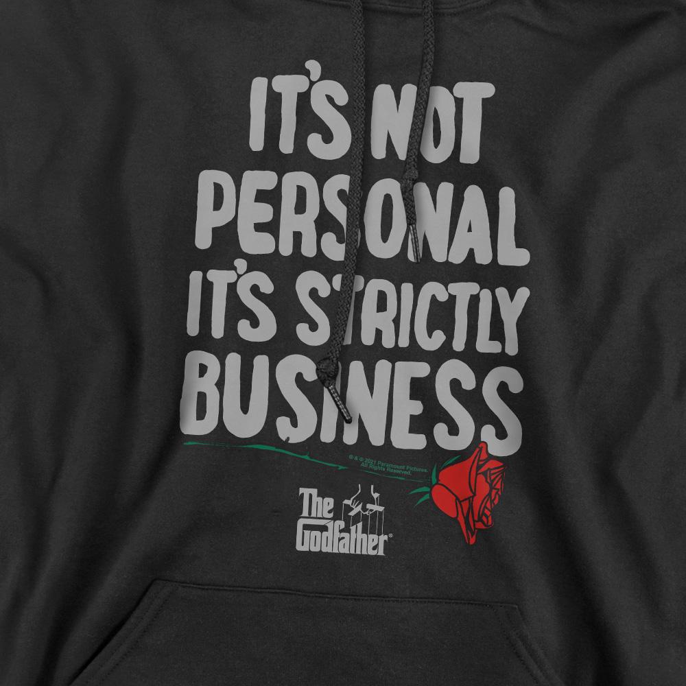 Black - Pack Shot - The Godfather Mens Strictly Business Hoodie