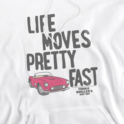 White - Pack Shot - Ferris Bueller´s Day Off Mens Slow Down Hoodie