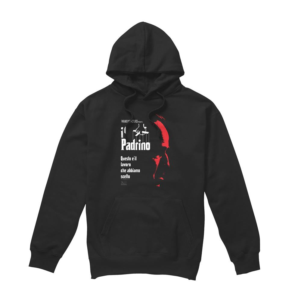 Black - Front - The Godfather Mens Italian Profile Hoodie