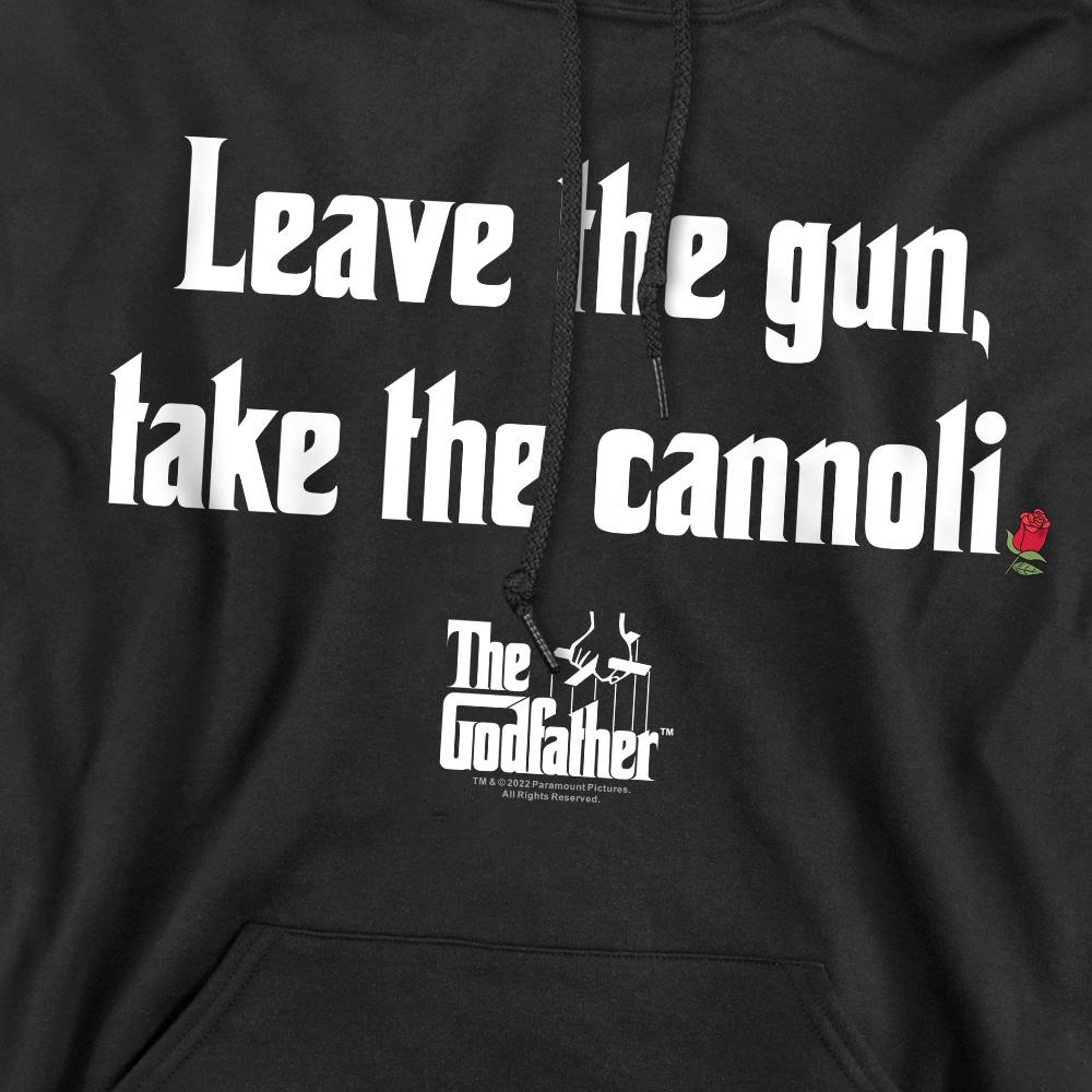 Black - Pack Shot - The Godfather Mens Gun Cannoli Hoodie