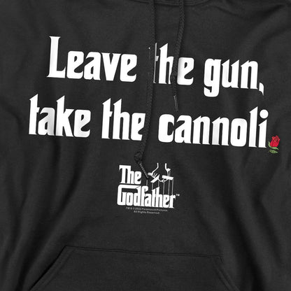 Black - Pack Shot - The Godfather Mens Gun Cannoli Hoodie