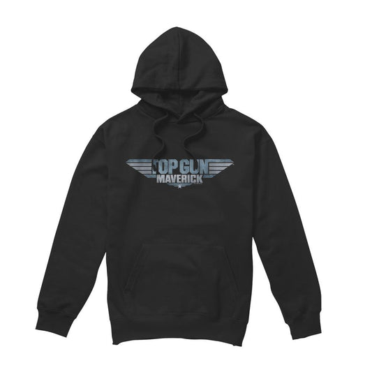 Black - Front - Top Gun: Maverick Mens Logo Hoodie