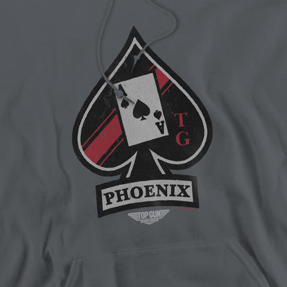 Charcoal - Pack Shot - Top Gun: Maverick Mens Phoenix Call Sign Hoodie