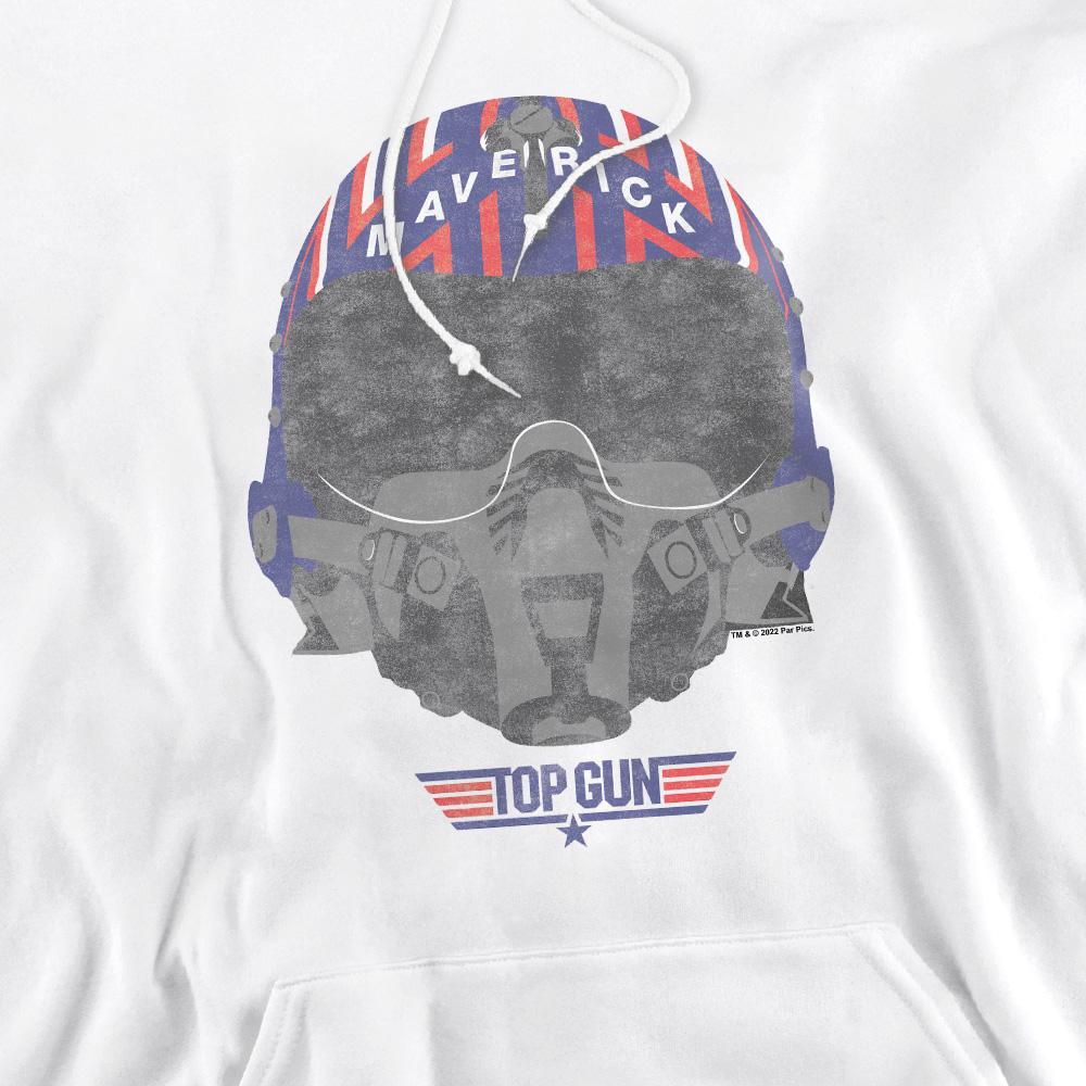 White - Pack Shot - Top Gun Mens Helmet Hoodie