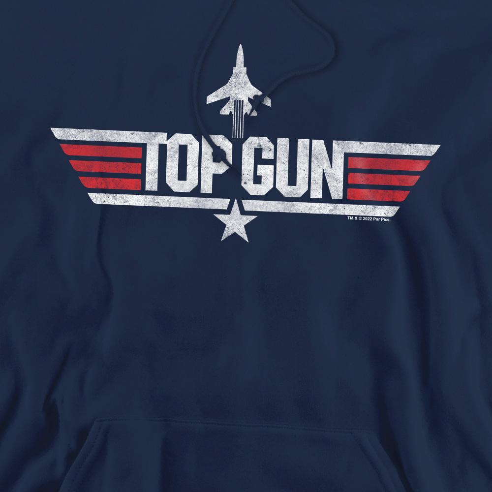 Navy - Pack Shot - Top Gun Mens Logo Hoodie