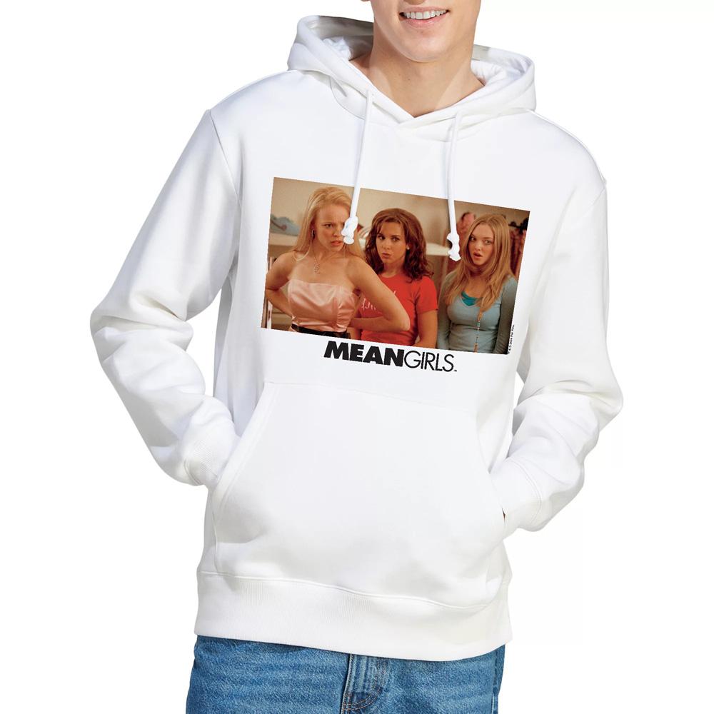 White - Lifestyle - Mean Girls Mens Film Still Hoodie