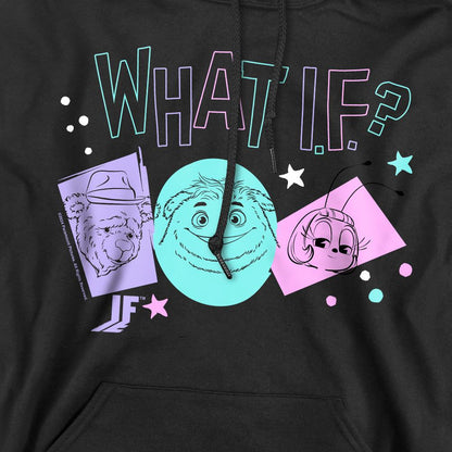 Black - Pack Shot - IF Mens What If Colour Pop Hoodie