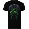 Black-Green - Front - Hulk Mens Fist T-Shirt