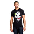 Black-White-Red - Back - The Joker Mens Face Cotton T-Shirt