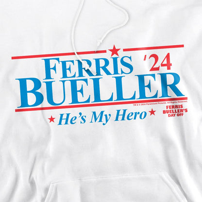 White - Pack Shot - Ferris Bueller´s Day Off Mens 2024 President Hoodie