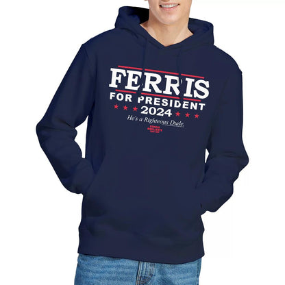 Navy - Lifestyle - Ferris Bueller´s Day Off Mens Ferris For President Hoodie
