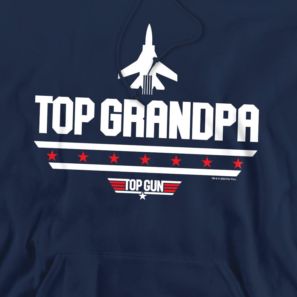 Navy - Pack Shot - Top Gun Mens Top Grandpa Fathers Day Hoodie
