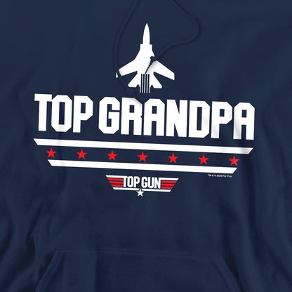 Navy - Pack Shot - Top Gun Mens Top Grandpa Fathers Day Hoodie