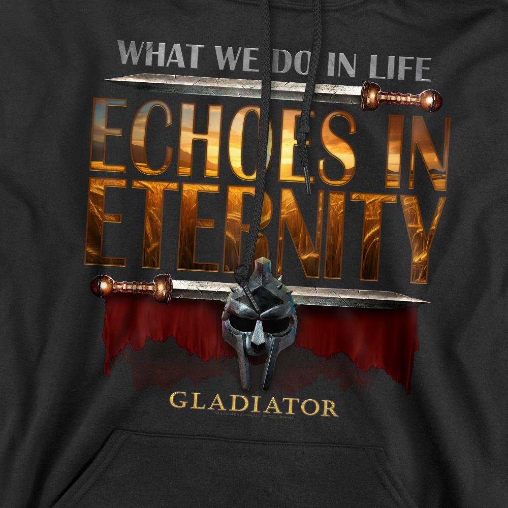 Black - Pack Shot - Gladiator Mens Echoes In Eternity Hoodie