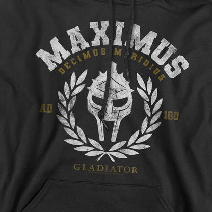 Black - Pack Shot - Gladiator Mens Academy Wreath Hoodie