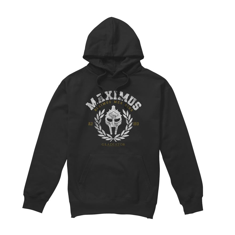 Black - Front - Gladiator Mens Academy Wreath Hoodie