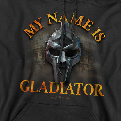 Black - Pack Shot - Gladiator Mens My Name Is Hoodie