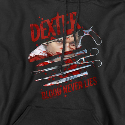 Black - Pack Shot - Dexter Mens Blood Never Lies Hoodie