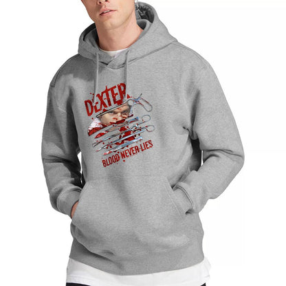 Sport Heather - Lifestyle - Dexter Mens Blood Never Lies Hoodie