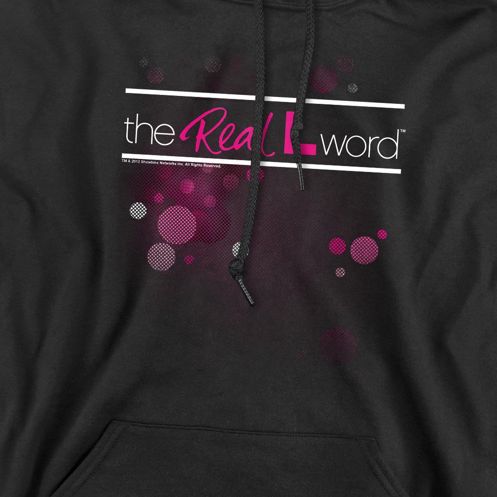 Black - Pack Shot - The Real L Word Mens Flashy Logo Hoodie