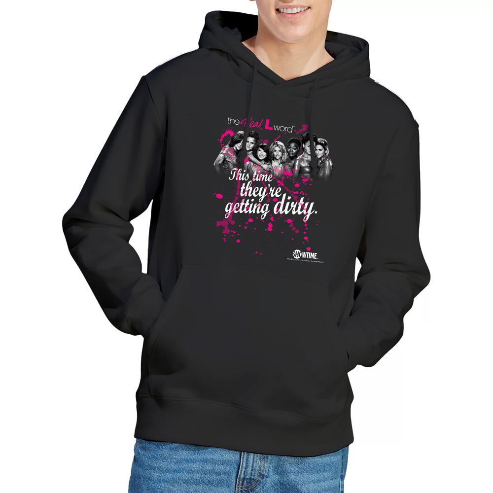 Black - Lifestyle - The Real L Word Mens Dirty Hoodie