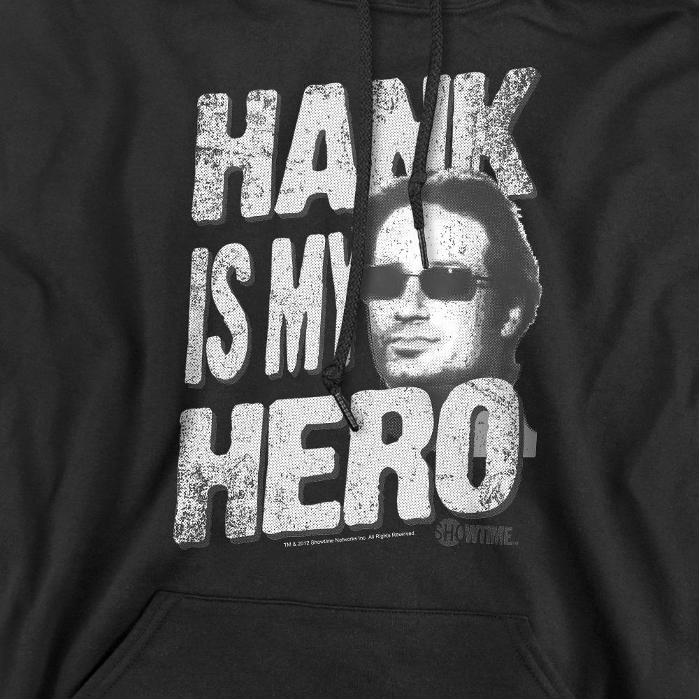 Black - Pack Shot - Californication Mens Hank Is My Hero Hoodie