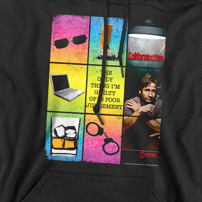 Black - Pack Shot - Californication Mens Poor Judgement Hoodie