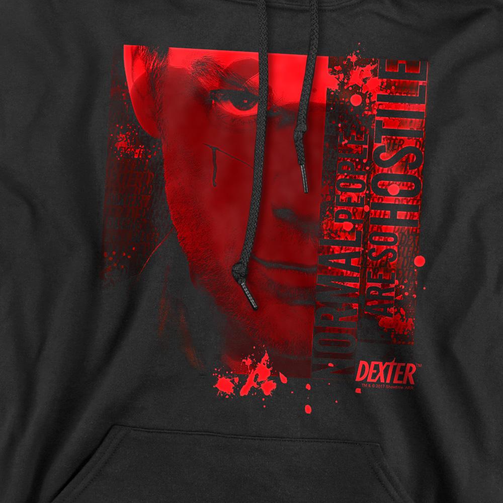Black - Pack Shot - Dexter Mens Normal Hoodie